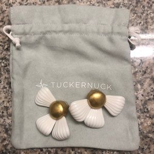 Tuckernuck flower statement earrings- never worn!